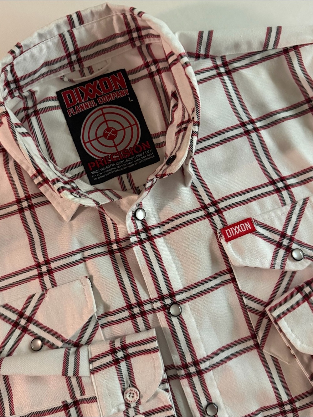 Dixxon Flannel Co Precision Shirt Men L Pearl Snap Button Up